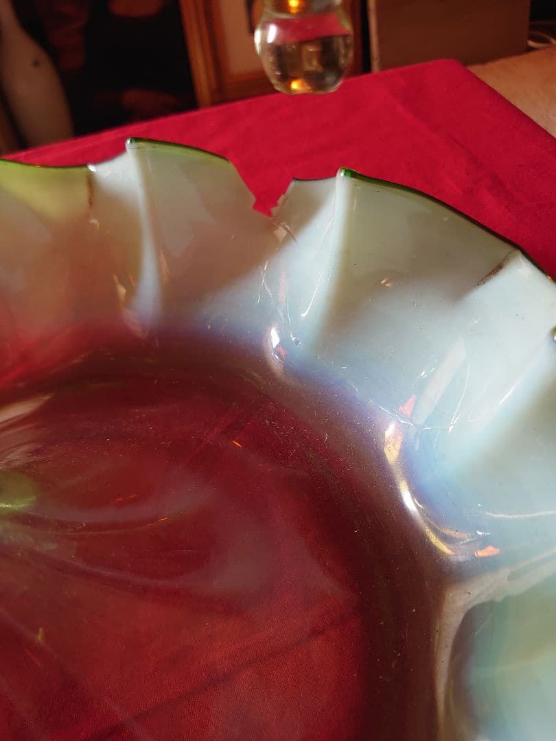 フランス1890s'ヴィクトリアイパーン グリーンオパールセント ヴァセリンSP