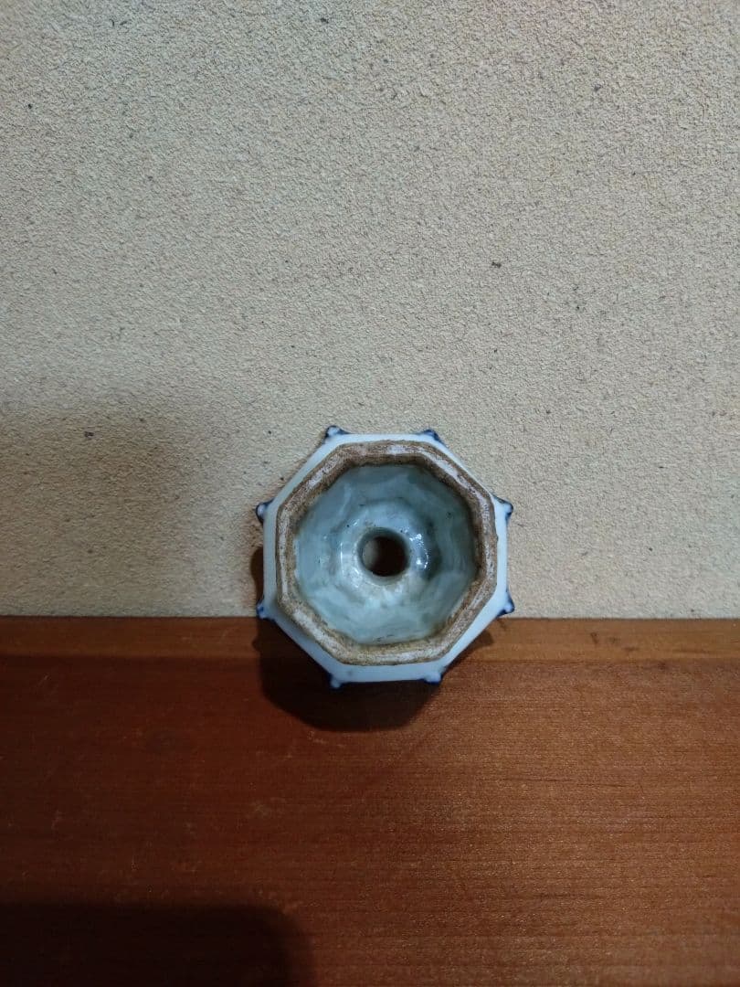 古染付 春曉 詩紋 蓋置 三宝 墨床 五言絶句