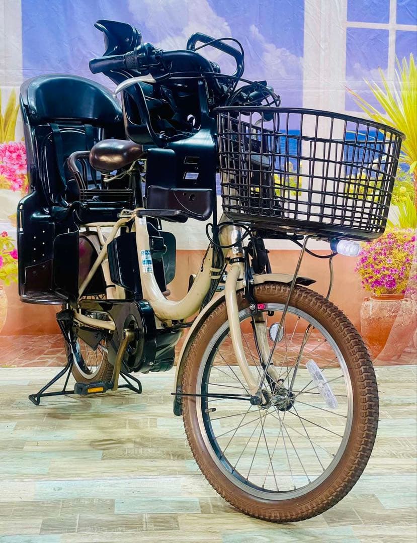 人気モデル！パスバビー12AH⭐️ヤマハ子供乗せ電動自転車Y3277