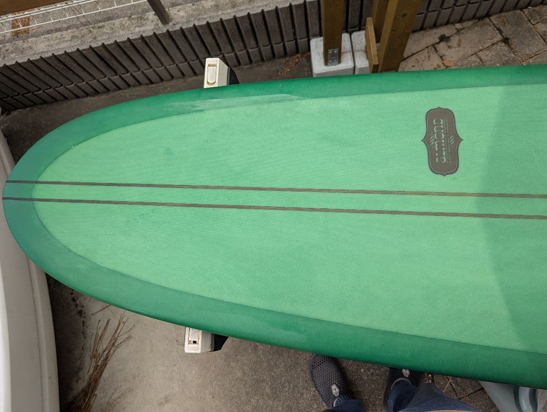 Almond ロングボード log rhythm 9'6 フィン付き