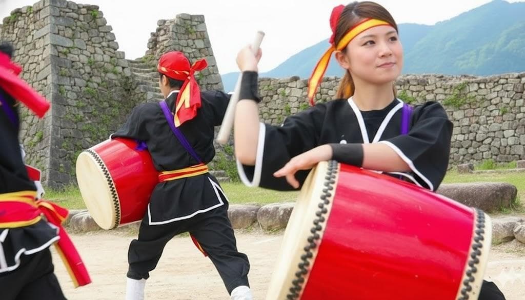 新品未使用(送料無料)26.980円　エイサー大太鼓36cm*40cmバチ付き