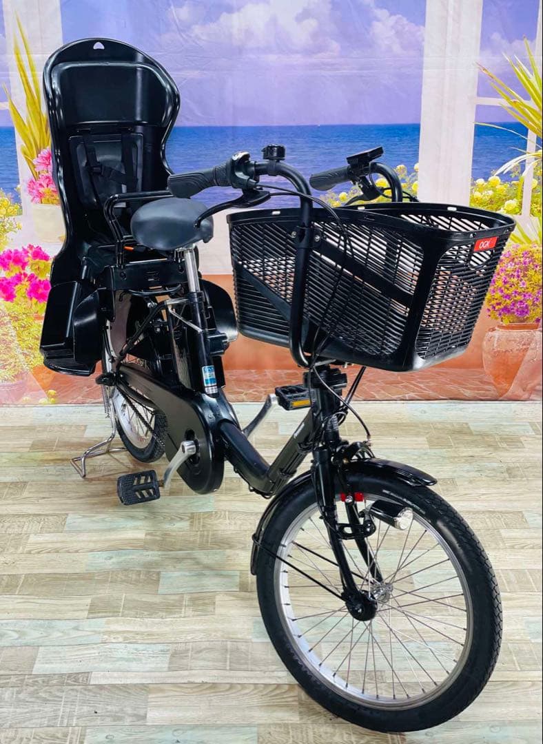 パナソニックギュット⭐️12AH！子供乗せ電動アシスト自転車Y3158