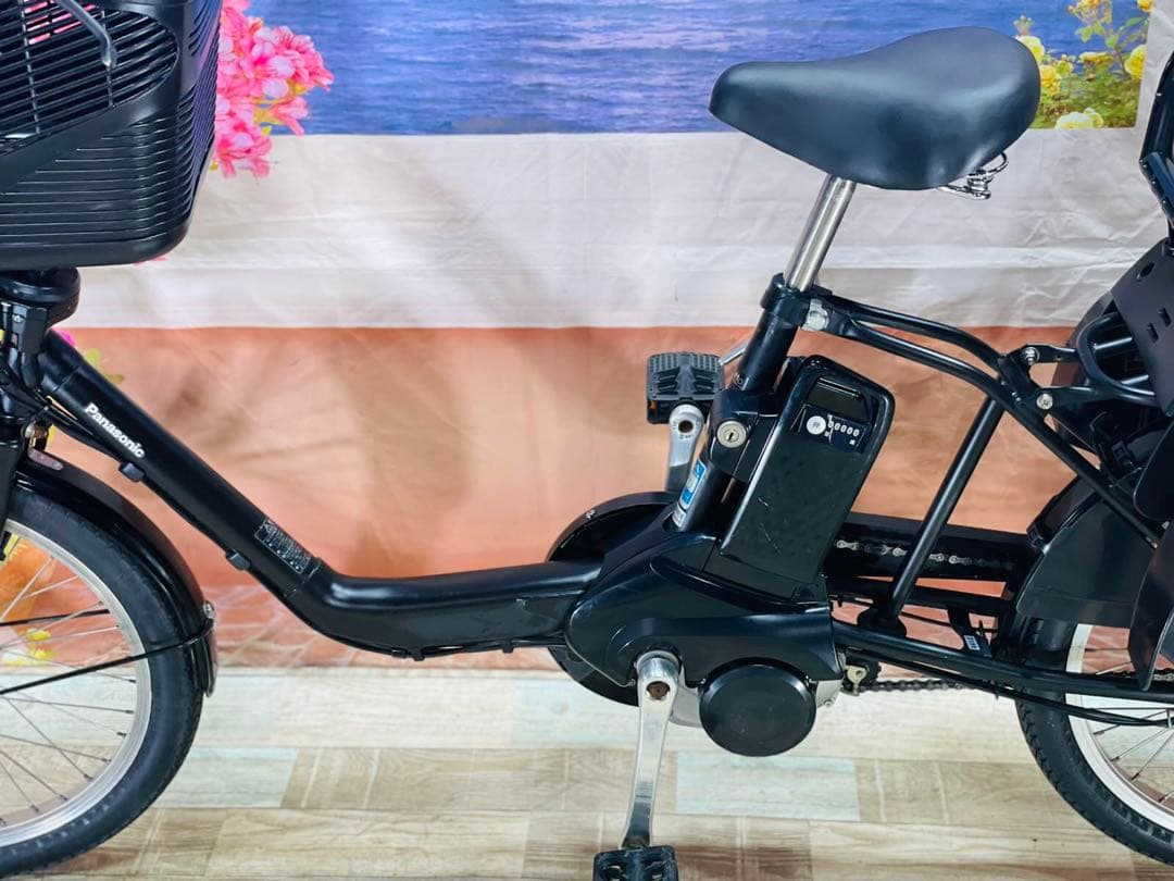 パナソニックギュット⭐️12AH！子供乗せ電動アシスト自転車Y3158