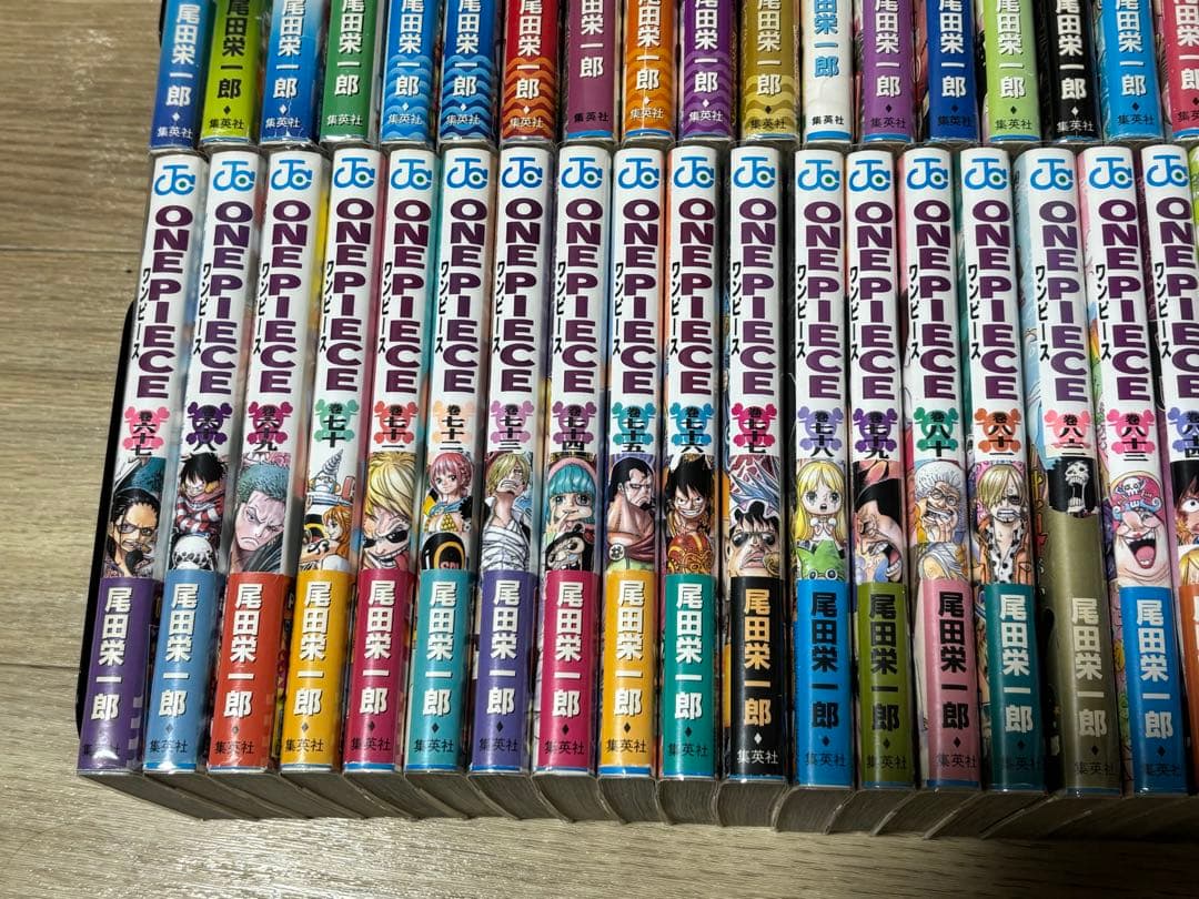 ワンピース　1巻から100巻まで　2巻以降初版
