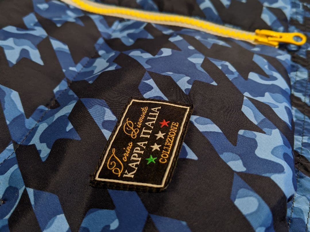 KAPPA GOLF　ダウンベスト　カッパ　総柄　フード　パーカー　ジャケット