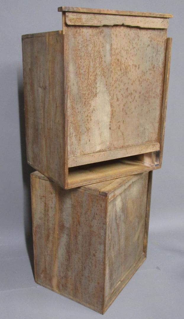 ビンテージ［雛人形］有職 御雛人形司 東京市日本橋区 永徳齋　檜箱入り2箱