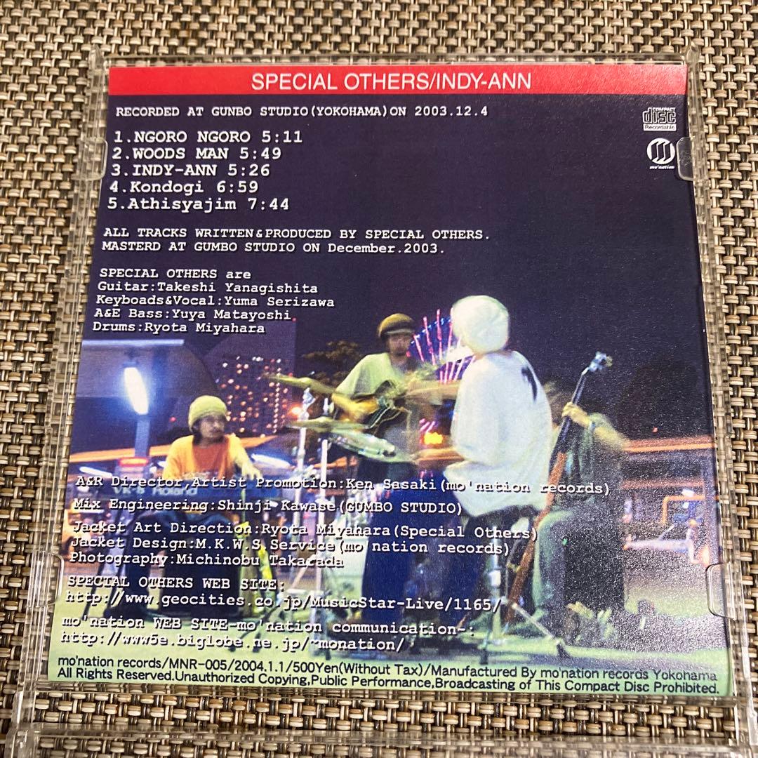 自主製作盤★スペアザ Special Others 『INDY-ANN』