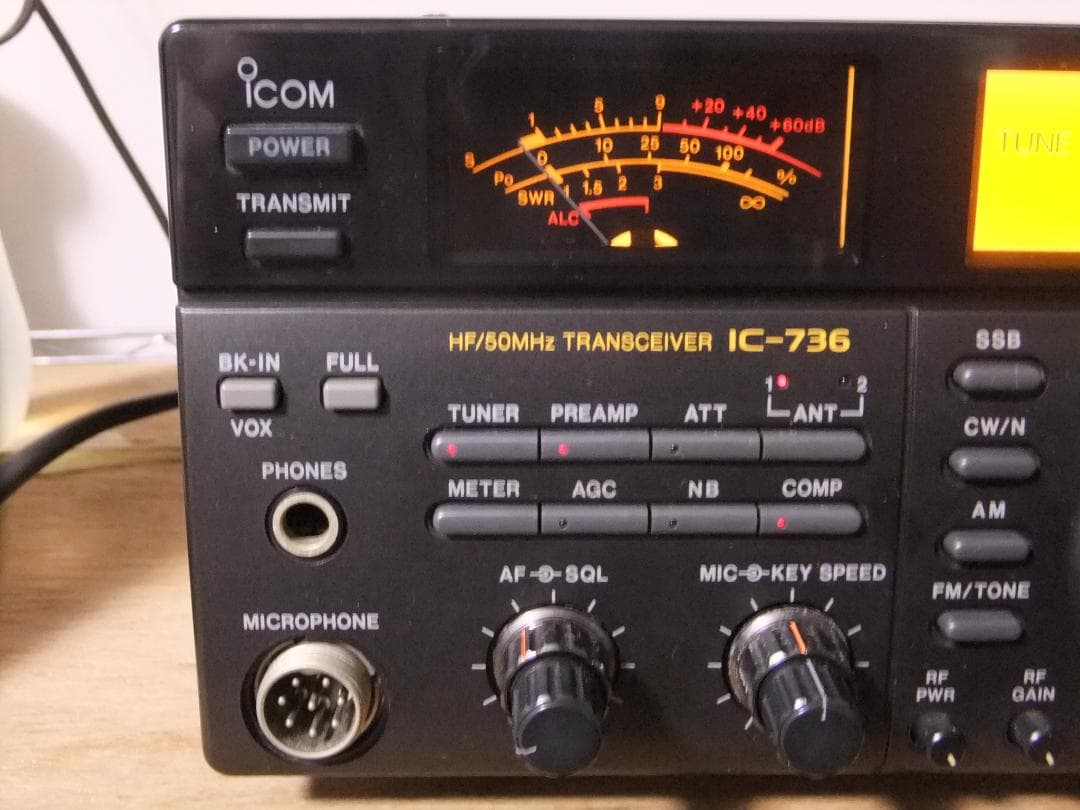 ☆アイコム　HF/50MHｚ帯オールモード固定機　IC-736（現状渡し）☆