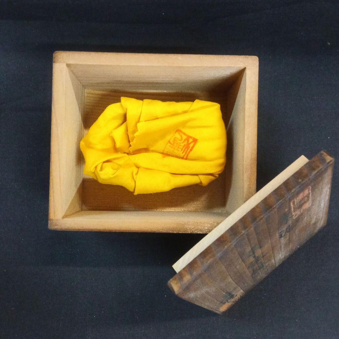 010.【寿悦】朱泥鼡俵鉢/盆栽鉢/木箱付き