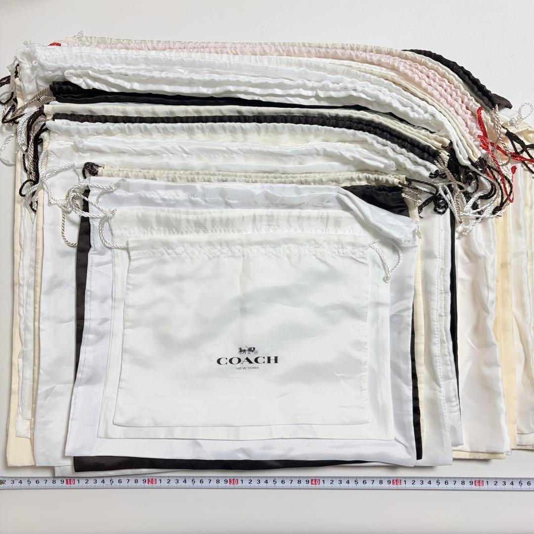 コーチ　保存袋　巾着袋　66枚　鞄　バッグ用　大量　まとめ売り　布袋　保管袋