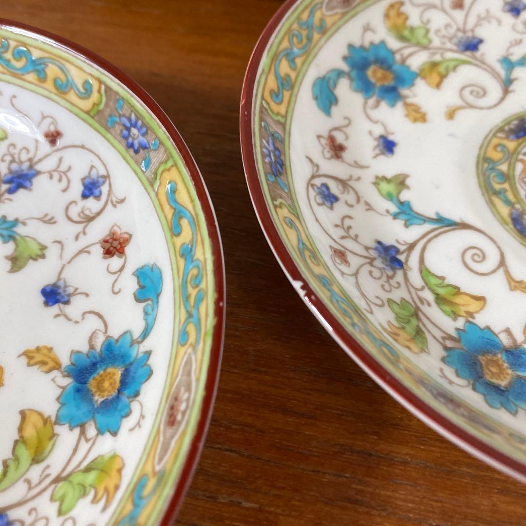 英国　ロイヤルチェルシー　テニスン　カップソーサー　シノワズリ