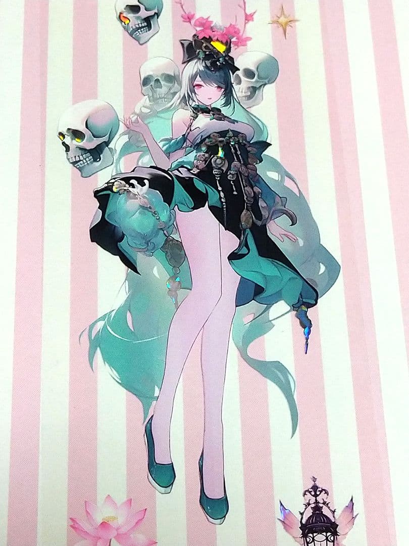 廃盤品✩J1053▶妖影幽姬(贝壳光)青玉白切り売り海外人物女の子AIマステ