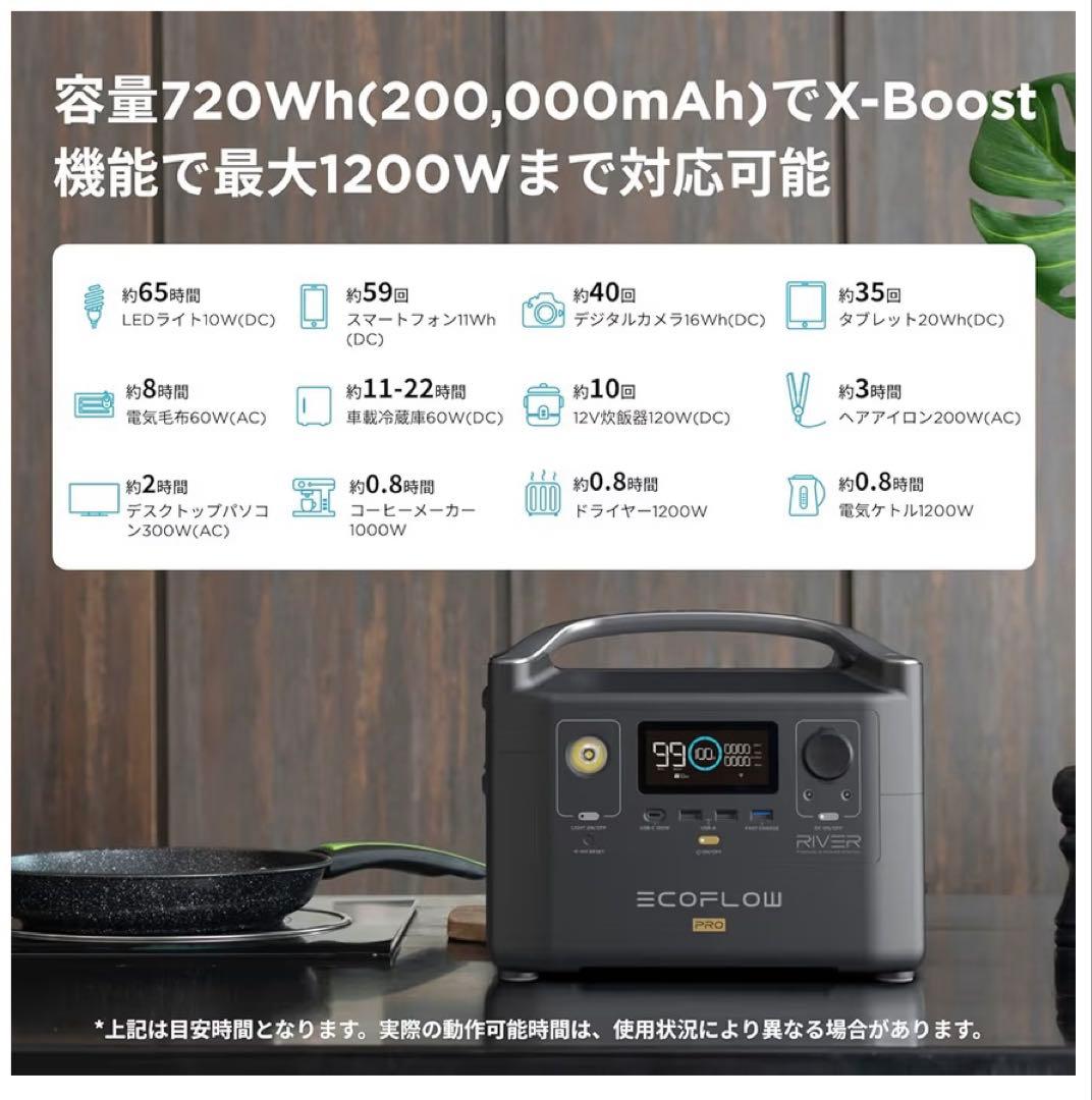 ECOFLOW ポータブル電源　 Pro