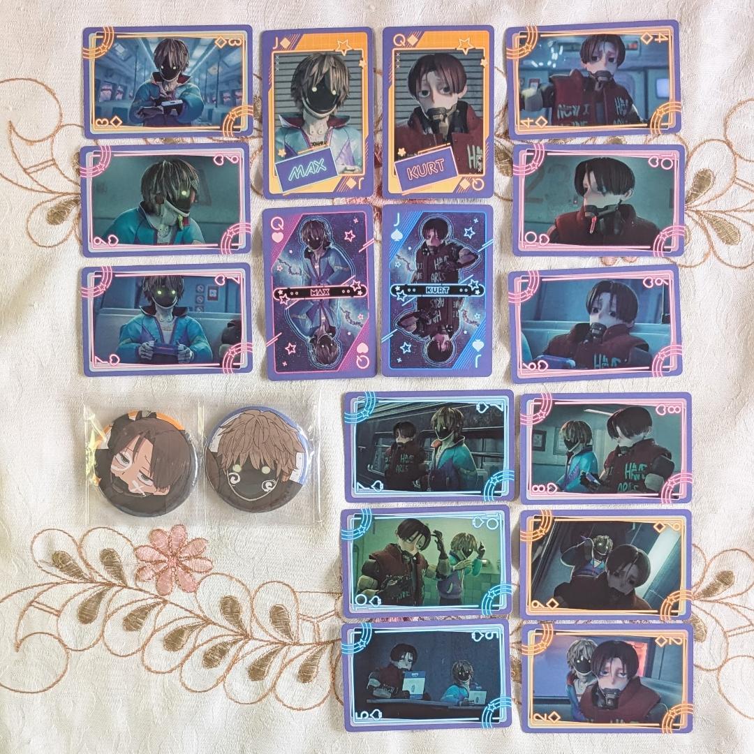 ミルキーサブウェイ1特典 カート&マックス アクスタ 缶バッジ カードステッカー