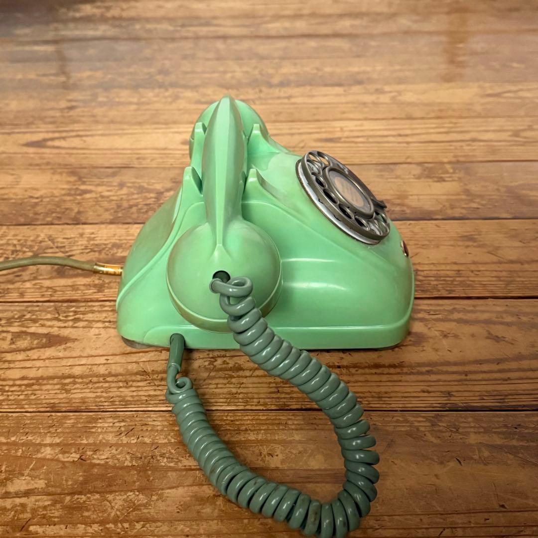 昭和 電話 黒電話 4号 レトロ 電電公社 わかくさ ビンテージ アンティーク