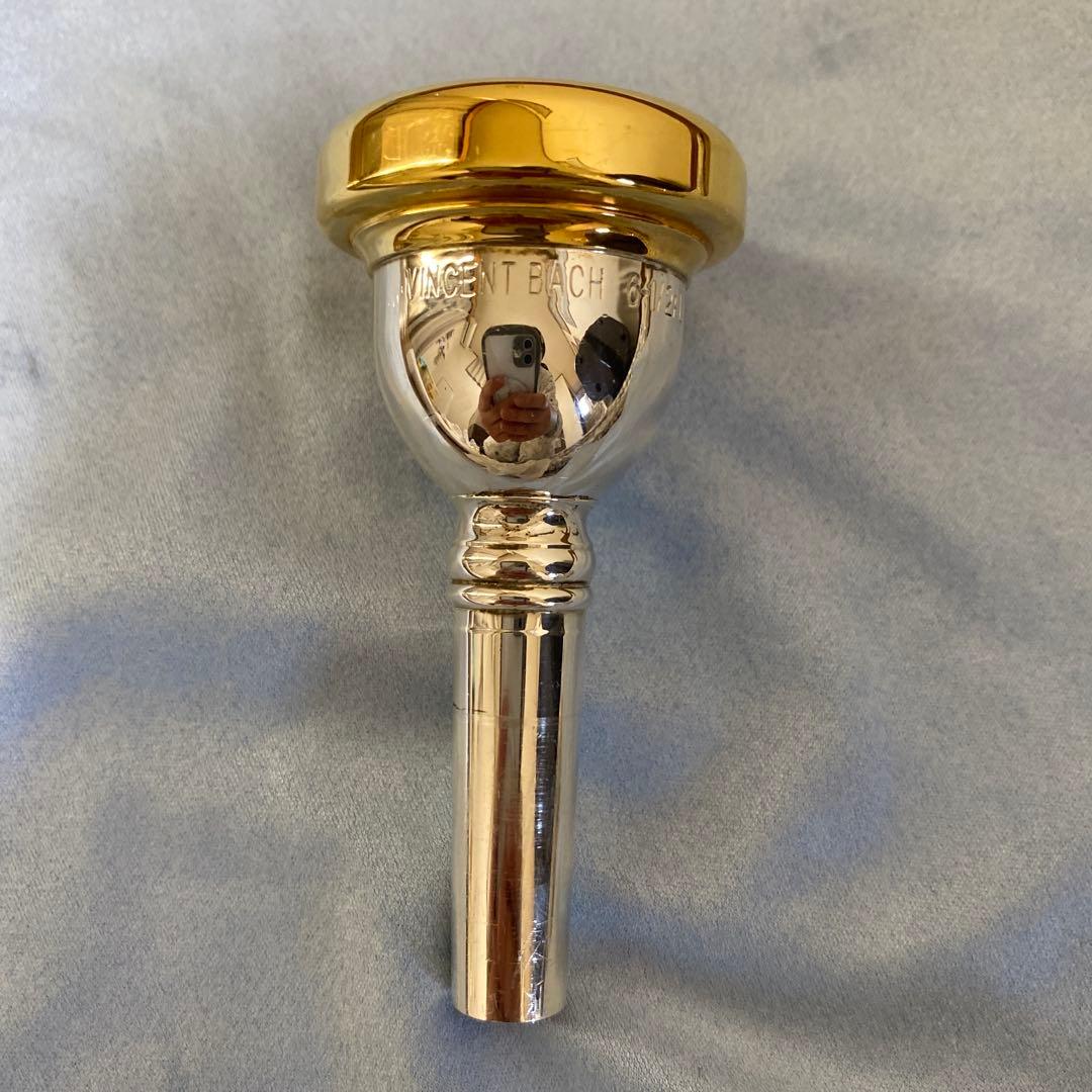 BACH トロンボーンユーフォニアムマウスピース 6-1/2AL 細管