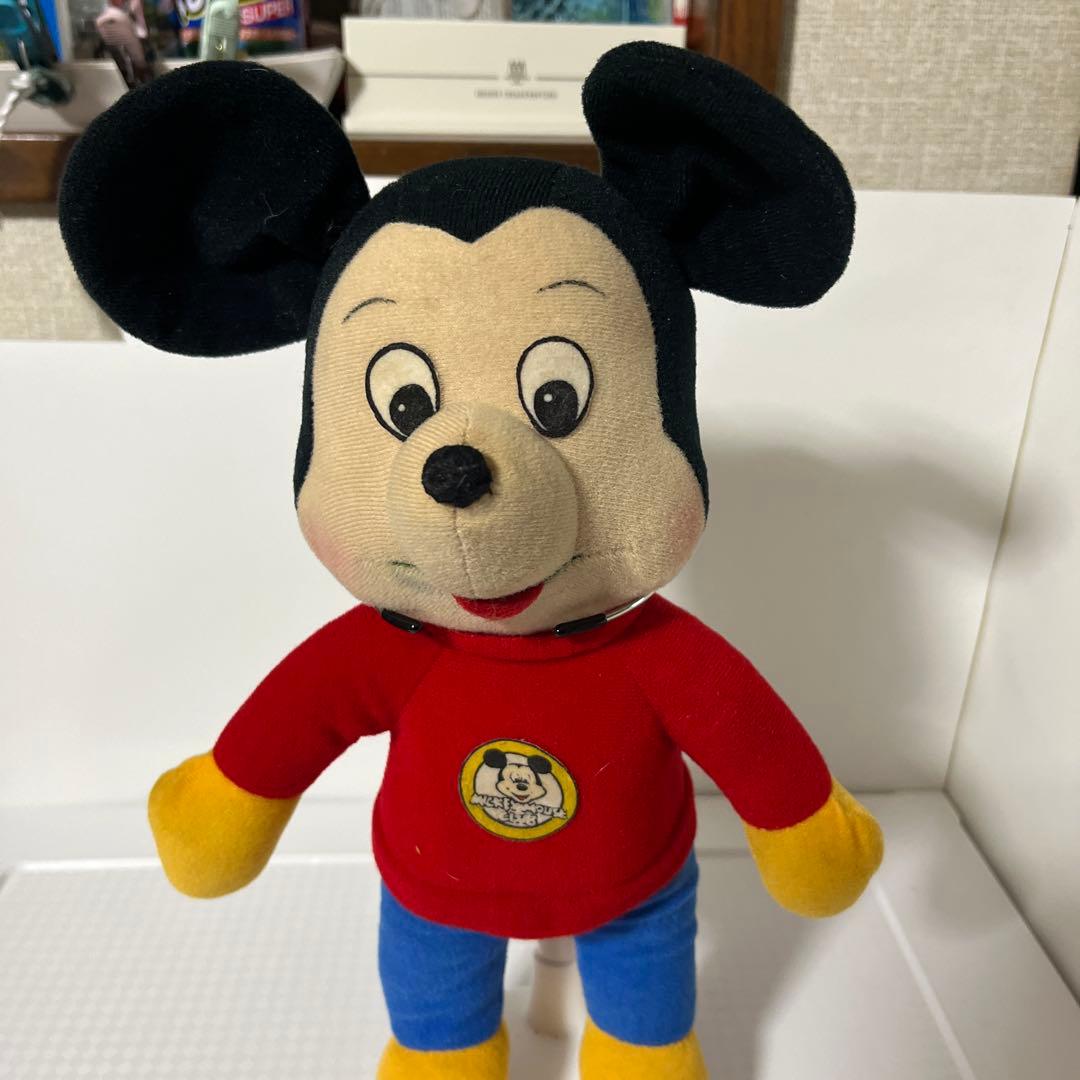 ミッキーマウス　おしゃべりぬいぐるみ　　1976年　ニッカボツカー社製