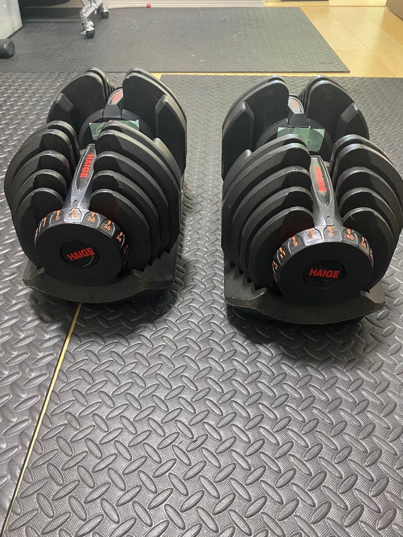 HAIGE可変ダンベル 40kg &リーディングエッジトレーニングベンチ
