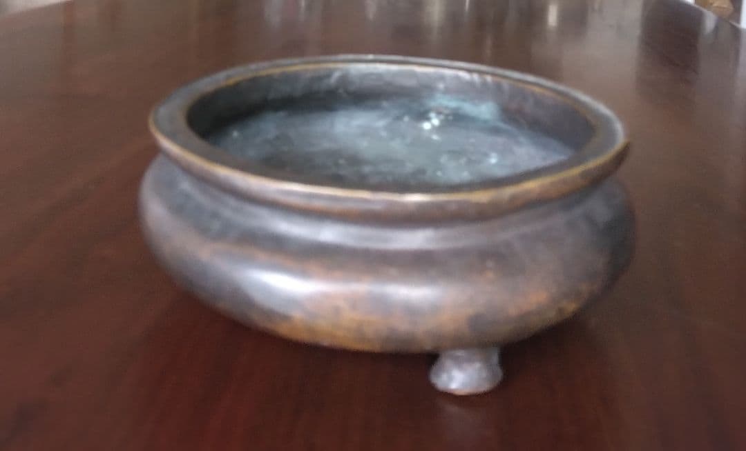 3足銅香炉 家藏珍寶  中国古玩 骨董