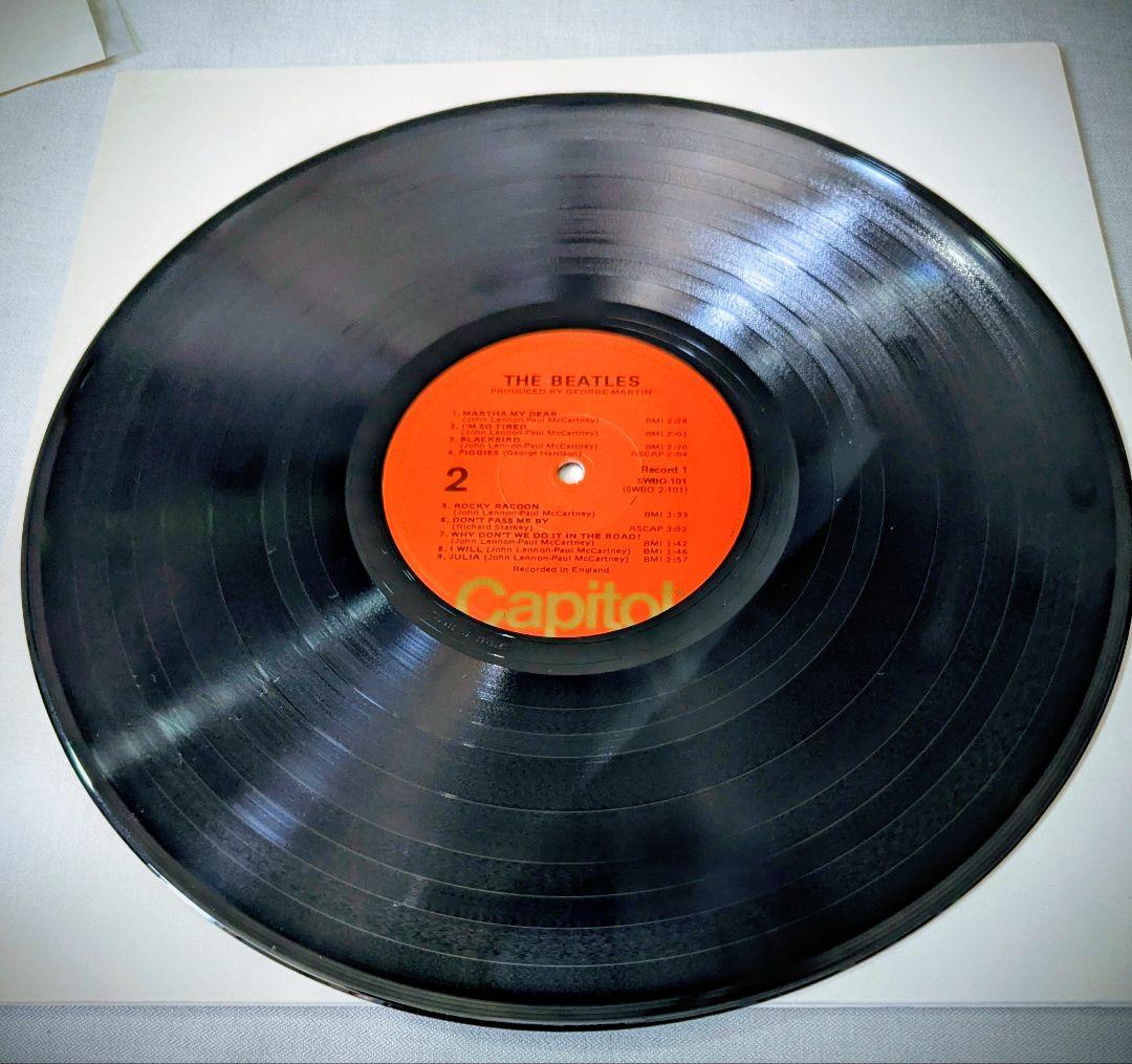 【豪華付属品完備】ビートルズ ホワイトアルバム US盤 LPレコード 2枚組