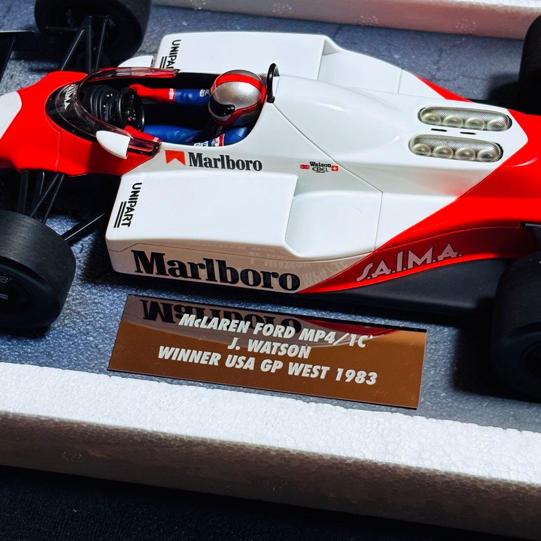 デカール加工品 1/18 PMA マクラーレン MP4/1C アメリカ西GP優勝