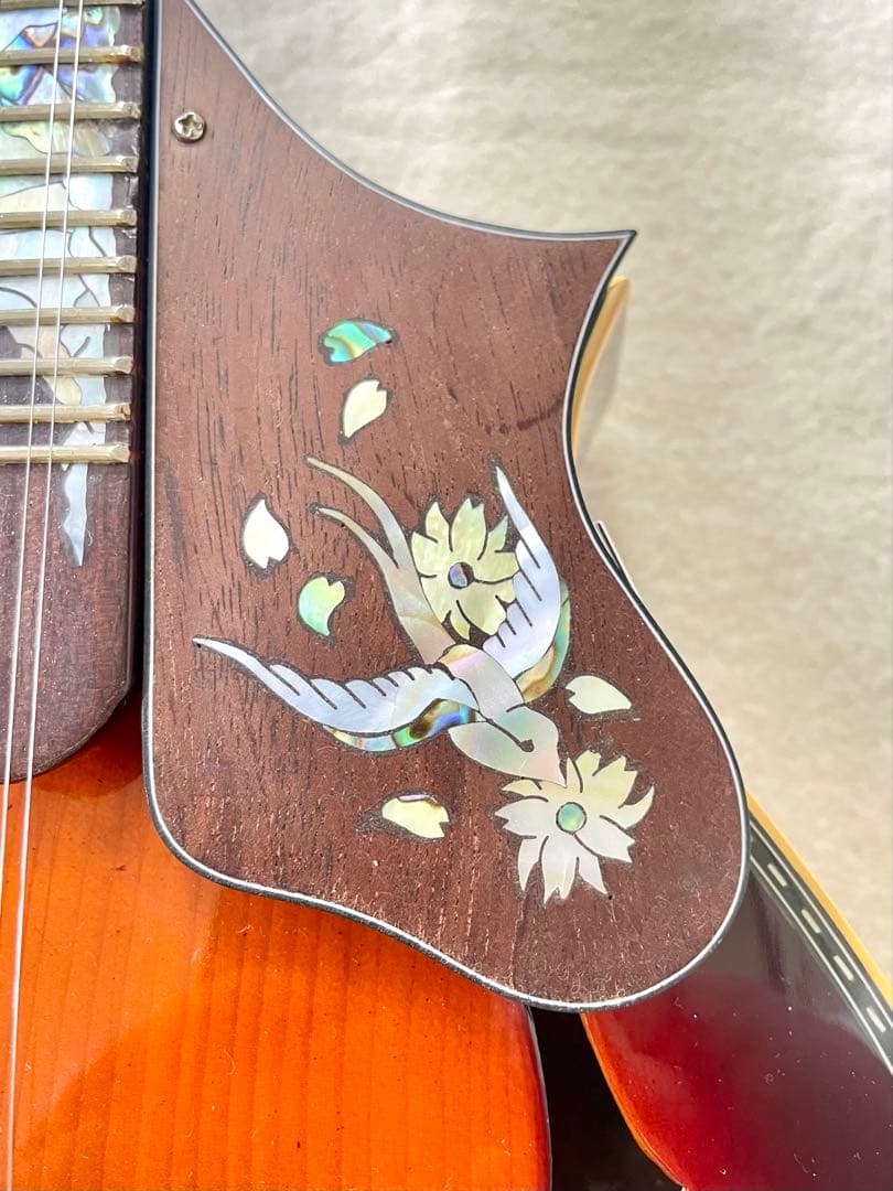 美しき謎のマンドリン　サンバースト マンドリン本体　インレイ装飾