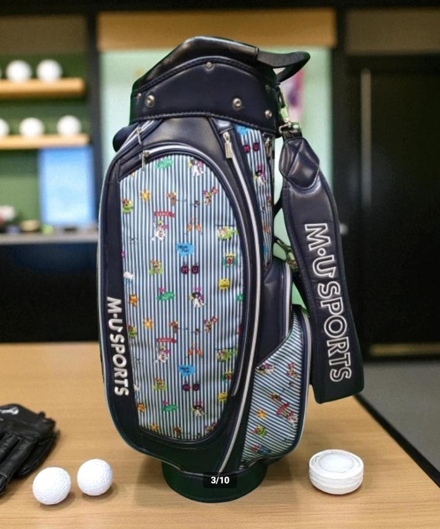 softyama送料無料/美品　M-U SPORTS ゴルフバッグ