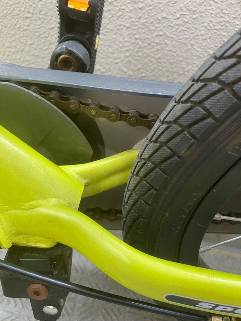 STRIDER ストライダー14X ライムイエロー 引き取り・ペダル&スタンド付