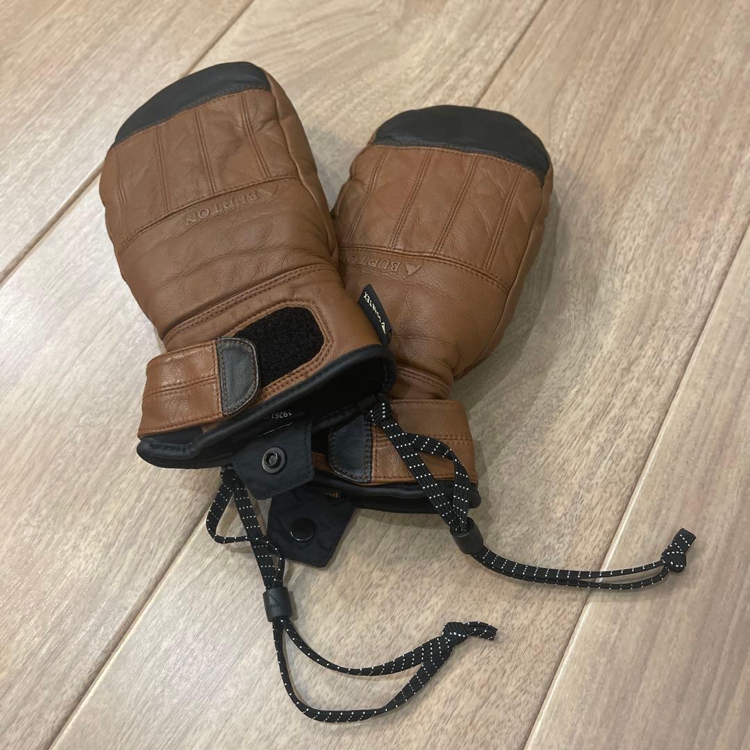 【おまけ付き】BURTONバートンGoretexゴアテックスレザーミトングローブ