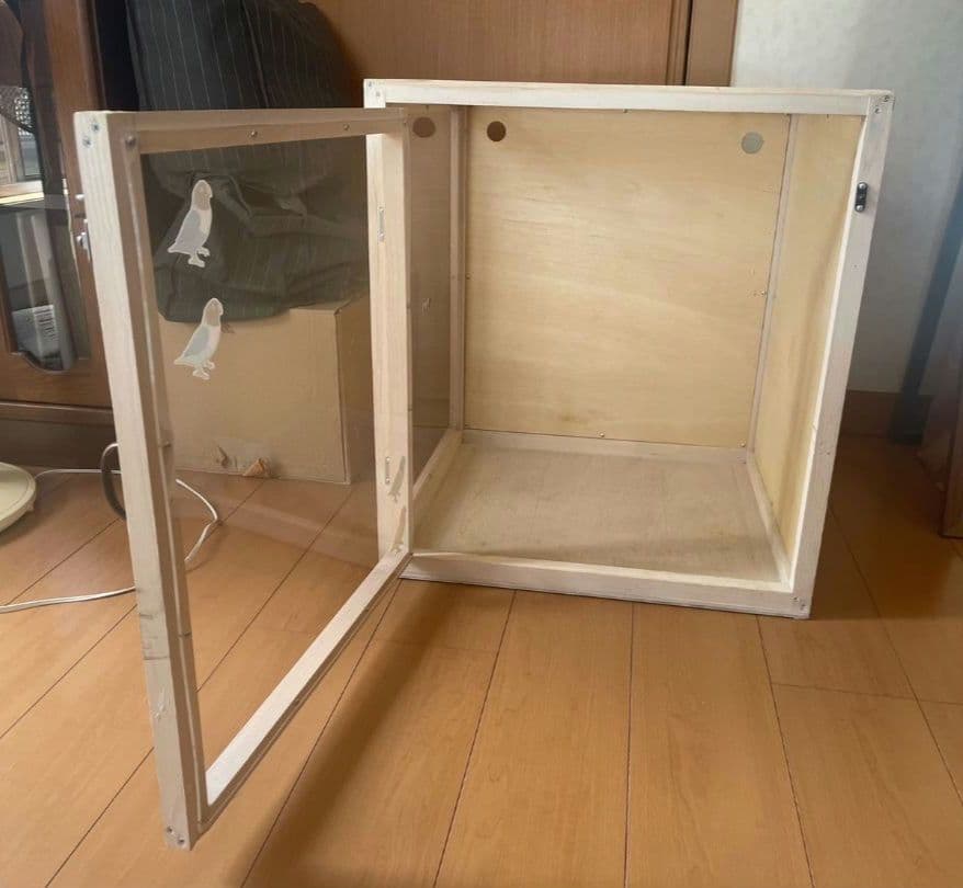 鳥ケージ HOEI35ケージ　アクリル＆木製ケース
