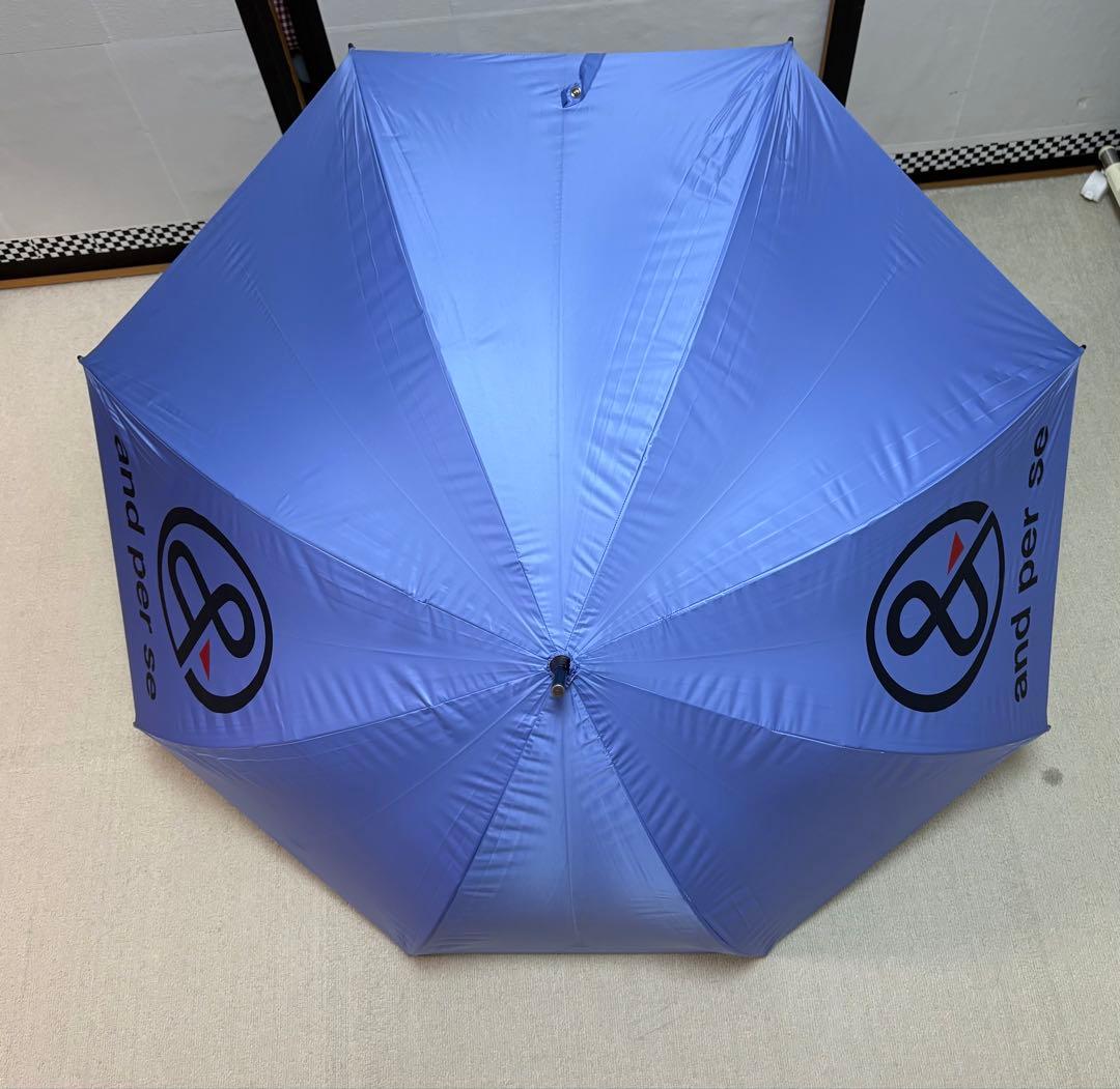 ゴルフ用紫色傘 & and per seロゴ入り