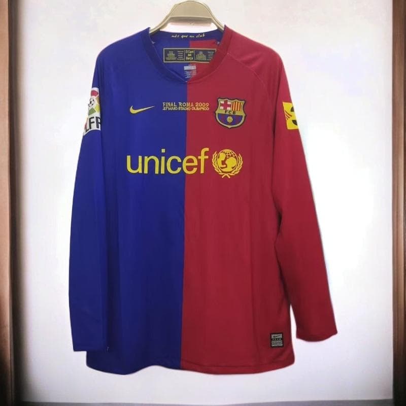 08-09 バルセロナ MESSI 10 長袖 シャツ