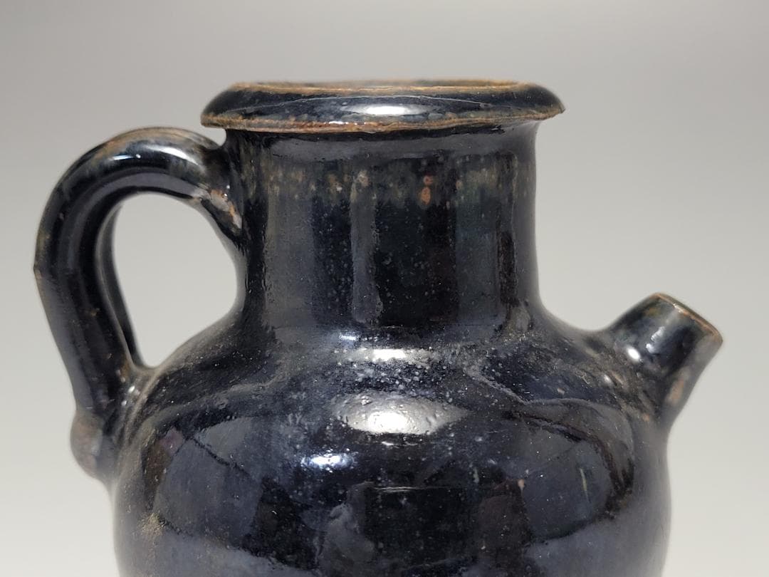 黒釉 水注 宋元時代 高さ約8.9cm