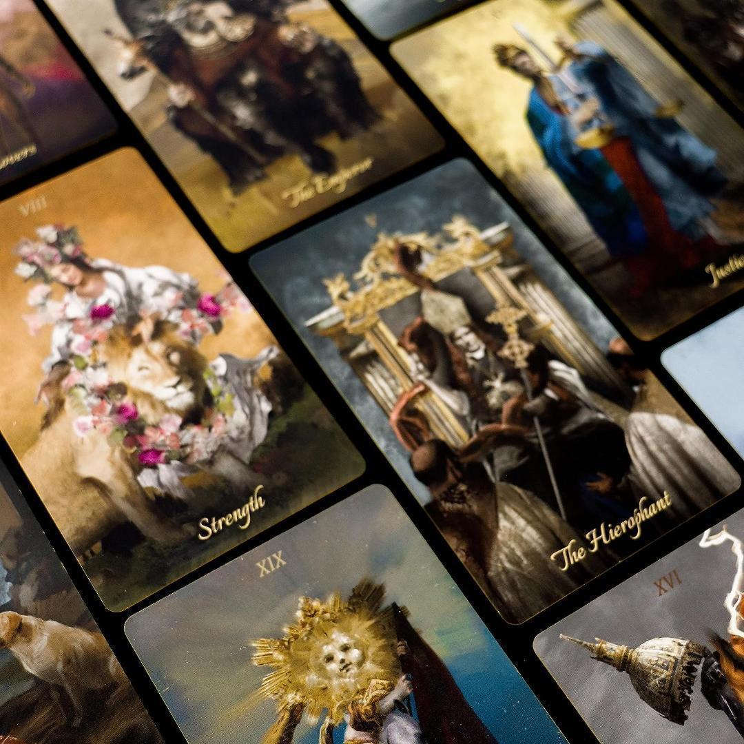 正規品✨金箔ディテールの美しく豪華なデッキ✨高級感溢れるバロックタロットカード✡
