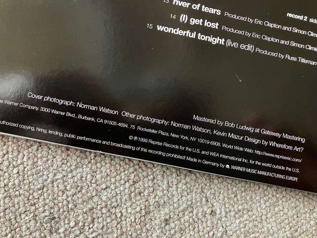 Eric Clapton Chronicles 1999年 オリジナル盤レコード