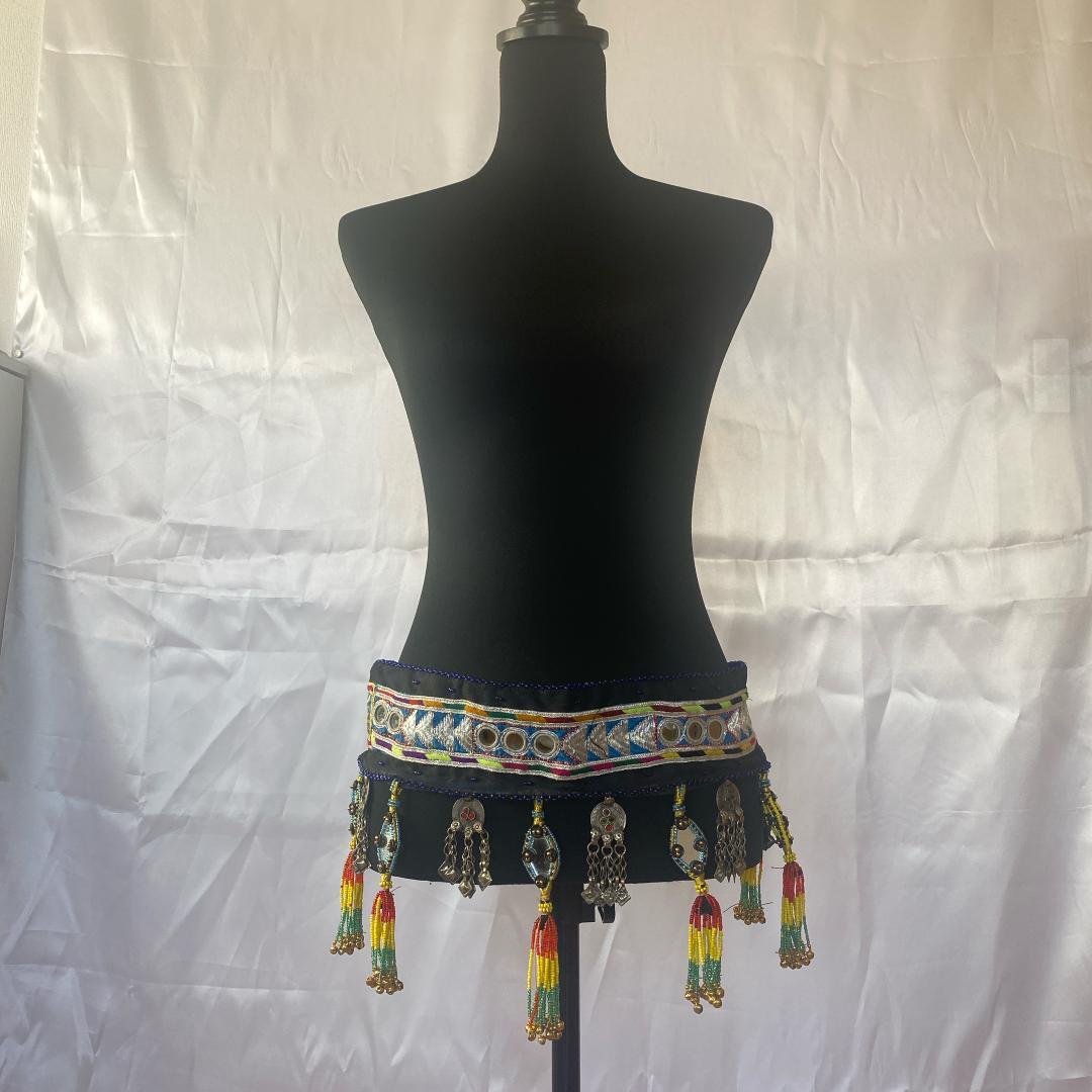 【一点もの】FCBDスタイル アフガンベルト 　ミラーワーク　クチ族