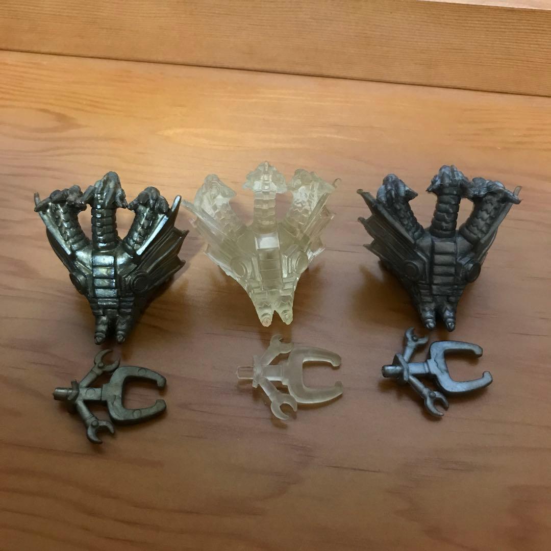 ゴジラ消しゴム　メカキングギドラ　3色カラー　コンプリート　フィギュア