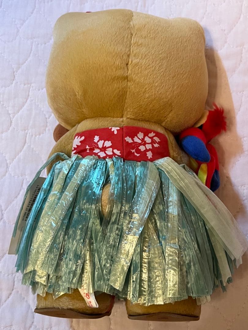 【激レア・新品未使用】日焼けキティ ハワイ　オウム　フラダンスぬいぐるみ