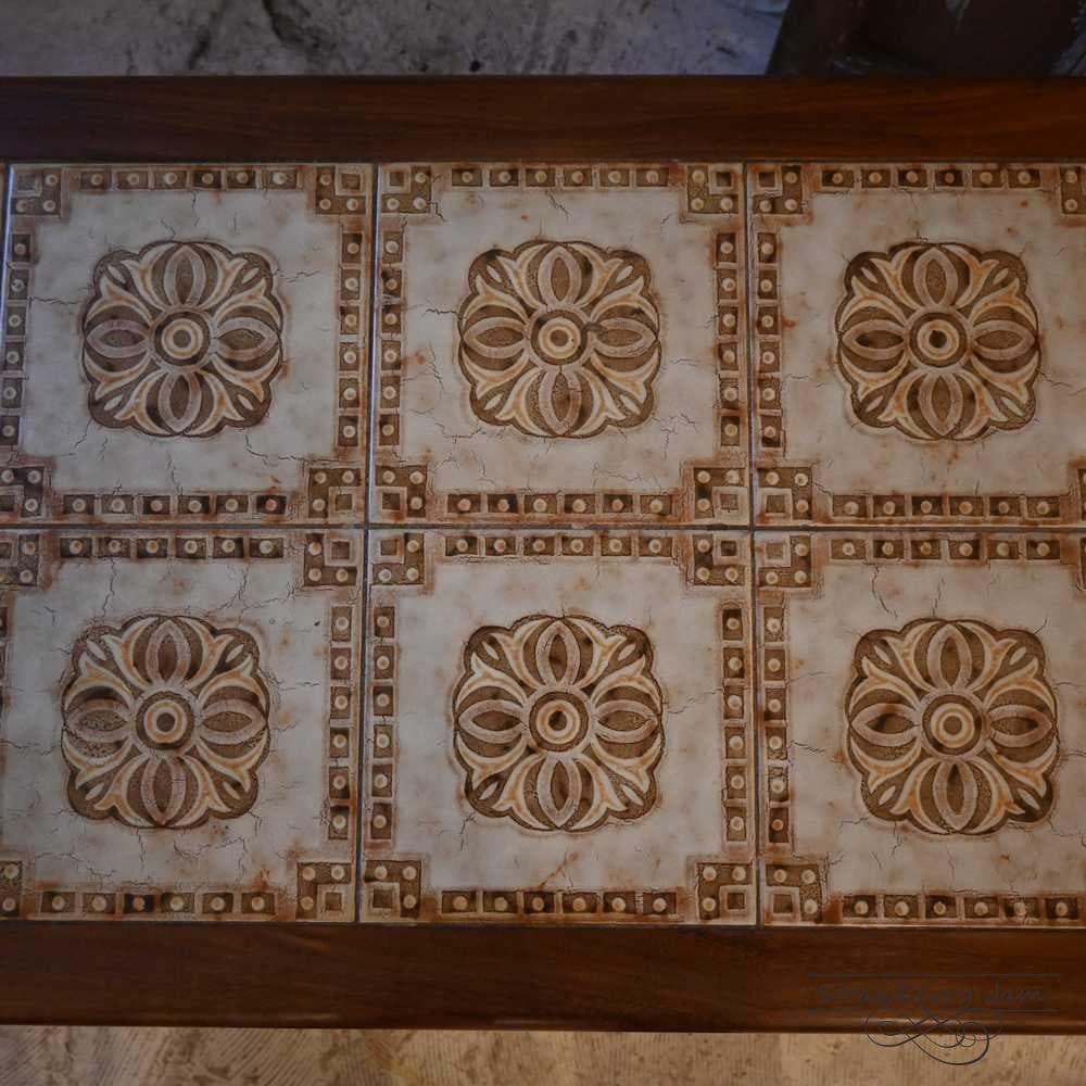 L3705-67 北欧ヴィンテージ デンマーク コーヒーテーブル タイル 北欧