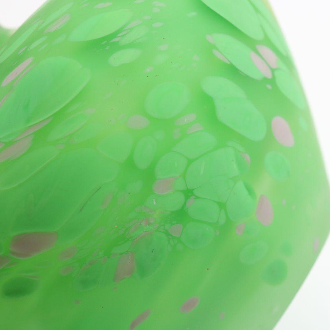 藤田喬平作 手吹 金彩花瓶 ガラス 共箱　C518　DC1