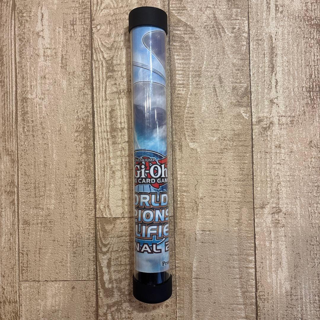 ［美品］青眼の精霊龍 プレイマット wcq 青眼の精霊龍 　プレイマットケース付