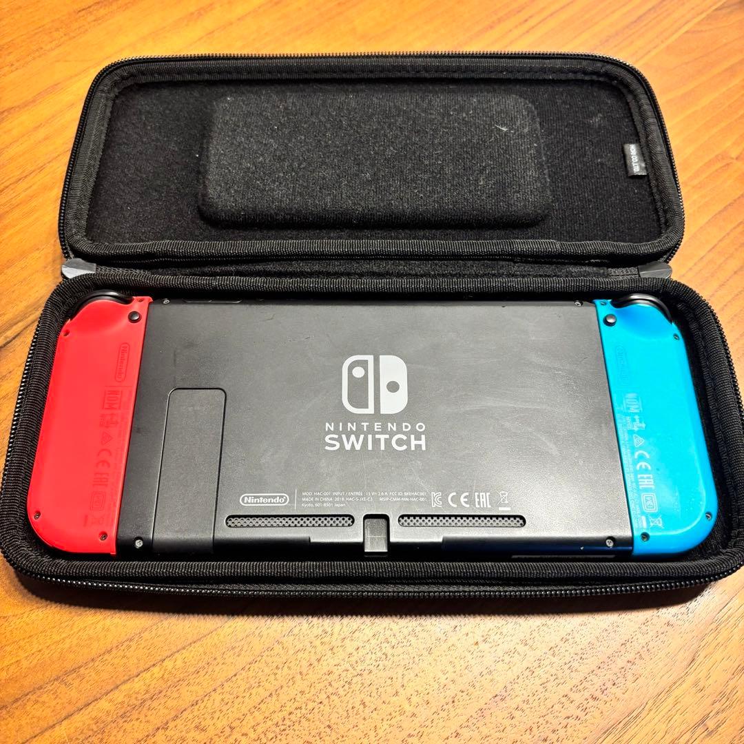 Nintendo Switch ネオンブルー/ネオンレッド 本体 +ケース
