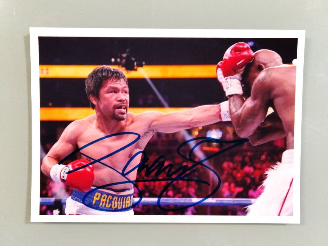 セール中…マニーパッキャオ直筆サイン2Lサイズ写真…Manny Pacquiao