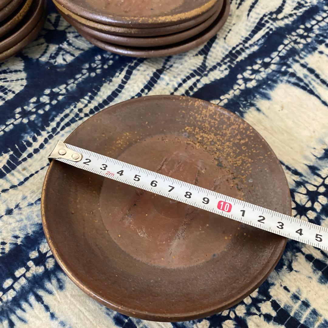 金重陶陽　備前　銘々皿　十客