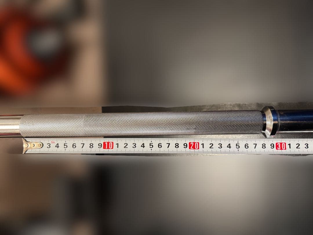 バーベルシャフト カラー付き 180cm 28mm 8.5kg 美品 筋トレ器具