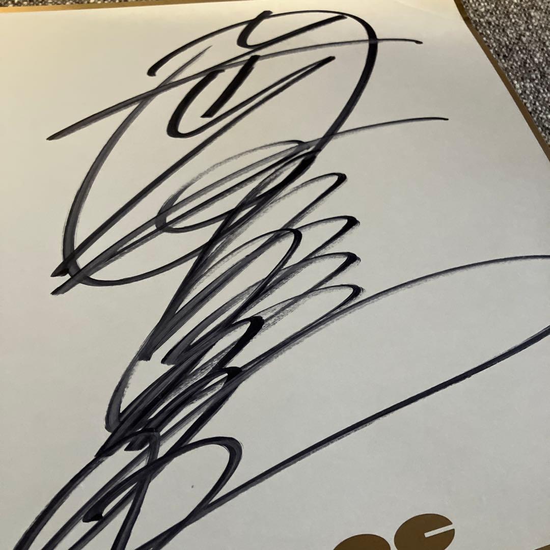 岡田有希子　マネージャー　サイン色紙　キャニオン　当時物