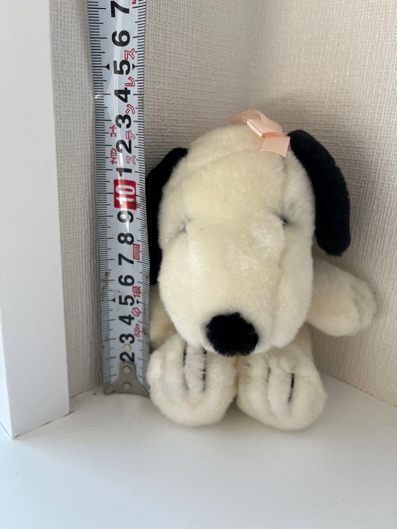 スヌーピー　ベルちゃん　ぬいぐるみ　ピンク　リボン　ピーナッツ　平成レトロ　レア