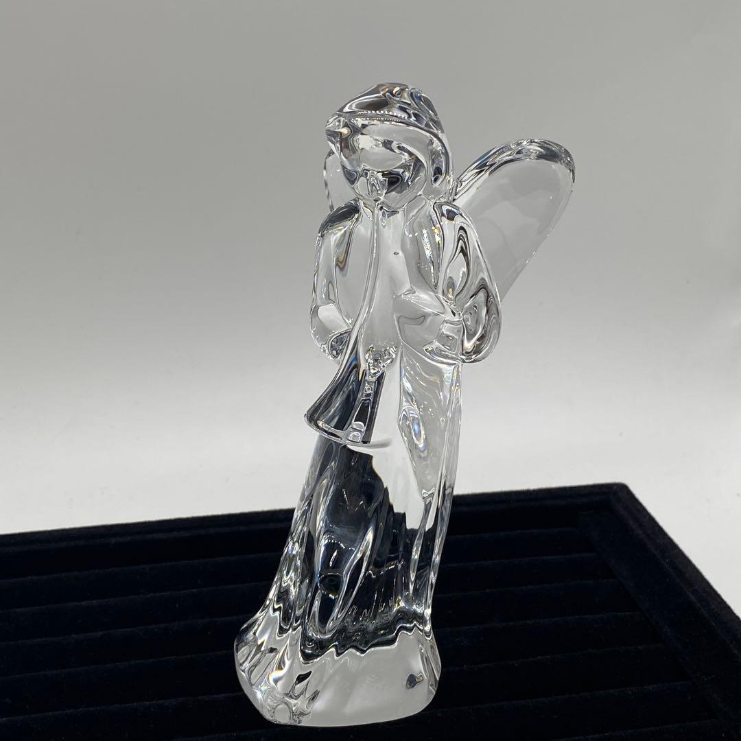 バカラ クリスタル 置物　天使　女神　笛　ラッパ　箱無し　no.157
