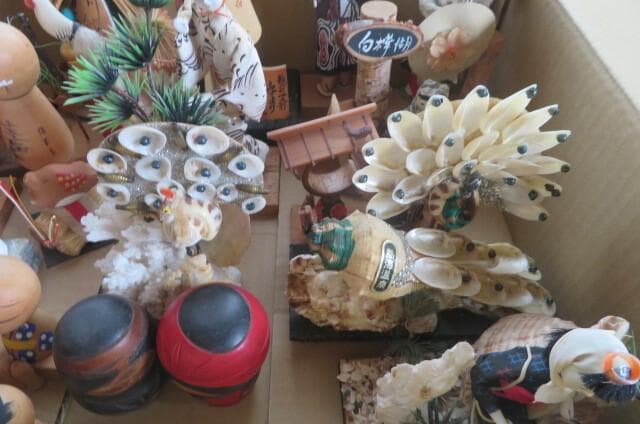 昭和レトロご当地グッズお土産民芸品郷土玩具こけし具細工まとめて　ジャンク品
