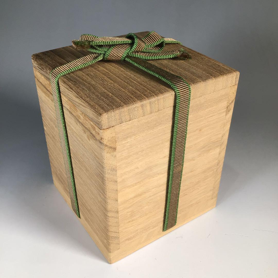 Ｎ８１９　棗　『鈴谷鐡五郎作』『螺鈿』『銀杏蒔絵』『中棗』　共箱　茶道具